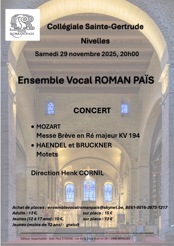 Concert promenade&nbspCollégiale Sainte Gertrude